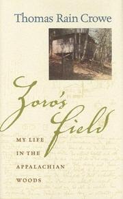 Zoro's field : my life in the Appalachian Woods  Cover Image