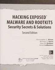 Hacking exposed : malware and rootkits : security secrets & solutions  Cover Image