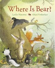 Where is Bear?  Cover Image
