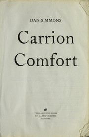 Carrion comfort  Cover Image