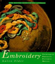 Embroidery : techniques, projects, patterns, motifs  Cover Image
