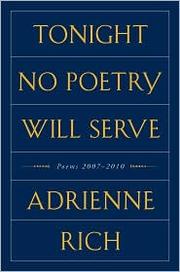 Tonight no poetry will serve : poems, 2007-2010  Cover Image