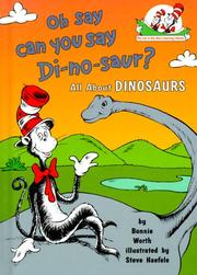 Oh say can you say di-no-saur? Book cover