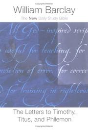 The letters to Timothy, Titus, and Philemon  Cover Image