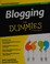 Go to record Blogging for dummies